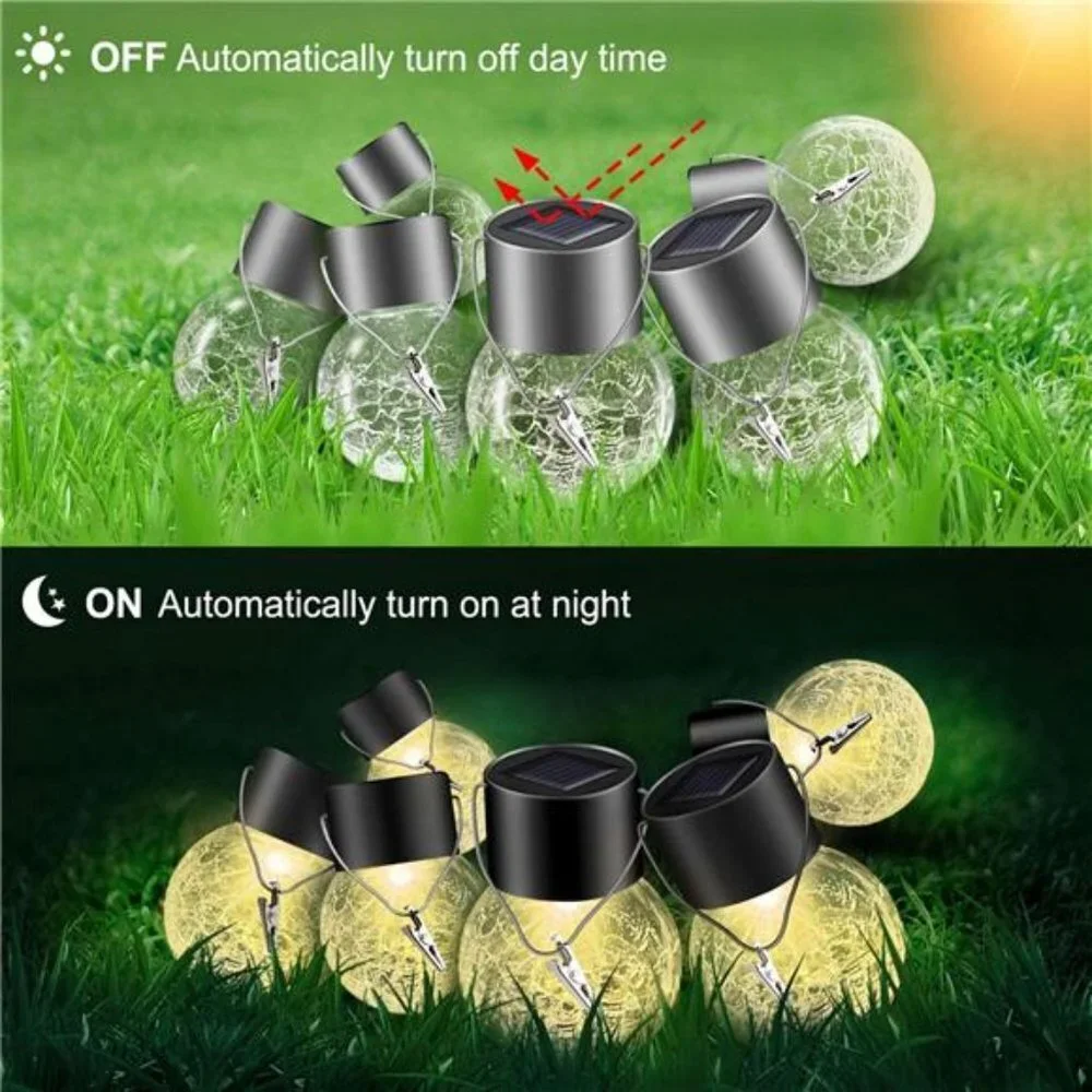 Solar Outdoor Lights Decorative 12 Pack, Hanging Solar Garden Lights Waterproof